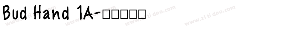 Bud Hand 1A字体转换